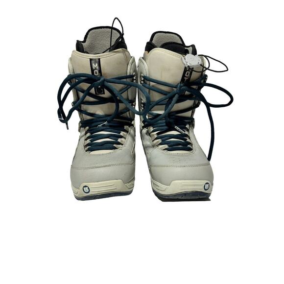 BURTON MOTO Women's Boots Snowboard Snowboarding Winter Blue Gray Grey Size 8 - Picture 1 of 7